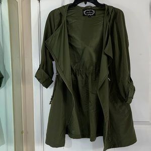 Open front waterfall blazer